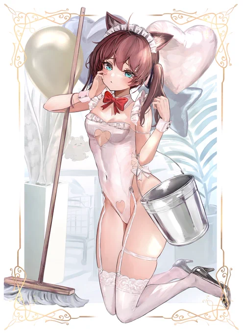 夏色まつり 水着メイド  #祭絵 