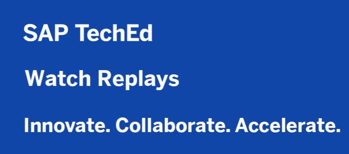 Chuergo16's tweet photo. #SAPTechEd might be over, but the content lives on! Check out all the virtual session replays on our #SAPTechEd YouTube channel, including the #virtualworkshops! https://t.co/mfSZuATlBt https://t.co/0VglbYXDxk