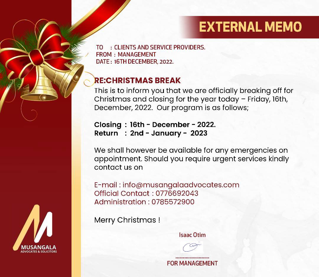 Musangala Advocates & Solicitors. (MAS) tweet media