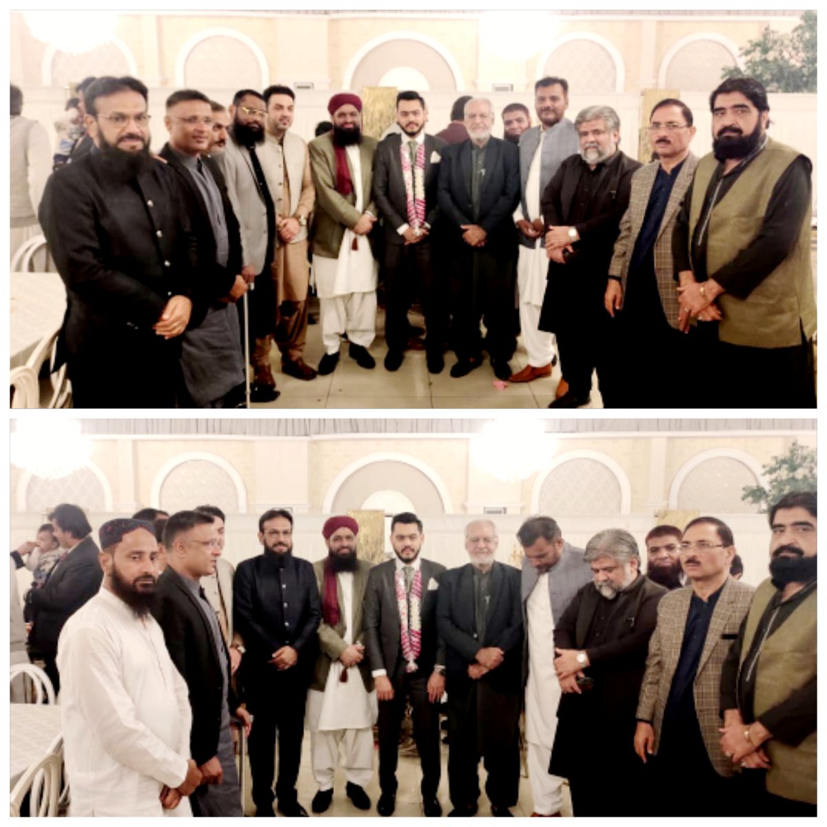 کراچی: سـربـراہ پـاکـسـتـان سـنـی تـحـریـک مـحـمـد ثـروت اعـجـاز قـادری بـھـائـی کی تاجر رہنما آصف گلفام کے بھتیجے محمد شاہ زیب کے دعوت ولیمہ میں شرکت

#SarwatEjazQadri #PakistanSunniTehreek #JoinPST #PST​ #Pakistan #Islam #Trending #Leader #IslamicLeaderinPakistan #Politics