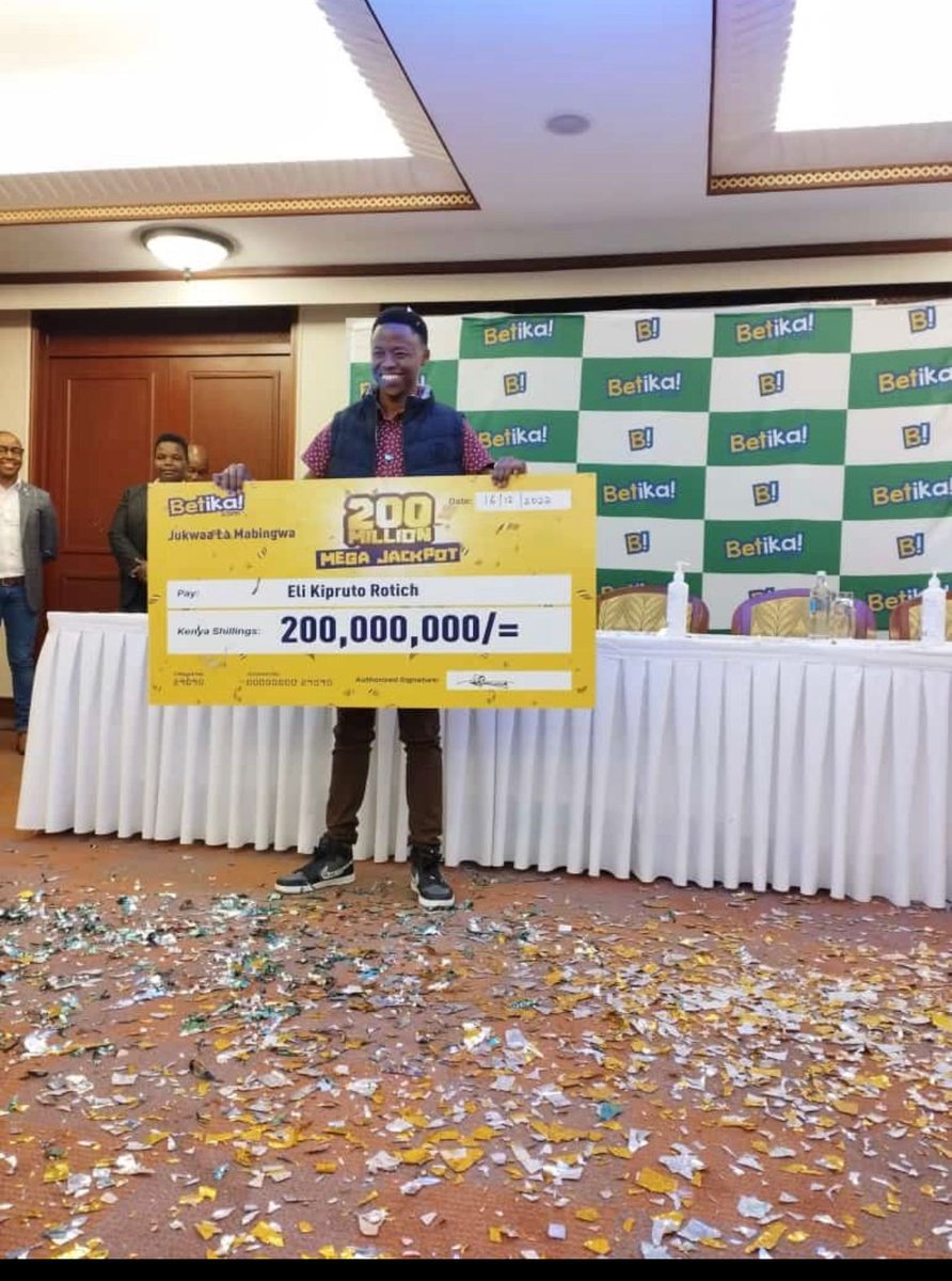 At 22 you are already a millionaire, insane right??

Eli Kipruto Rotich is the newest millionaire in town .

#200Milli