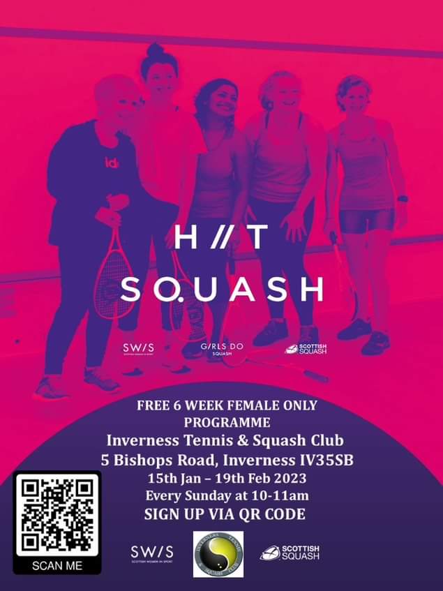 H//T SQUASH REGISTRATIONS NOW OPEN

A FREE female only 6 week block! Perfect for anyone who is looking to pick up a racket for the first time!  A great way to start the New Year!! Sign up details below. Get in touch for more info 😁 
<a href="/Scottish_Squash/">Scottish Squash 🏴󠁧󠁢󠁳󠁣󠁴󠁿</a> <a href="/ScotWomenSport/">Scottish Women In Sport</a>