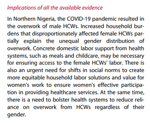 📰Gender differences in work attendance among health care workers in Northern #Nigeria during the #COVID19 pandemic

The pandemic resulted in female HCWs contending with the dual burdens of formal and informal care work

bit.ly/3BTM2cC

<a href="/dupsyajoke/">Foladupe</a>