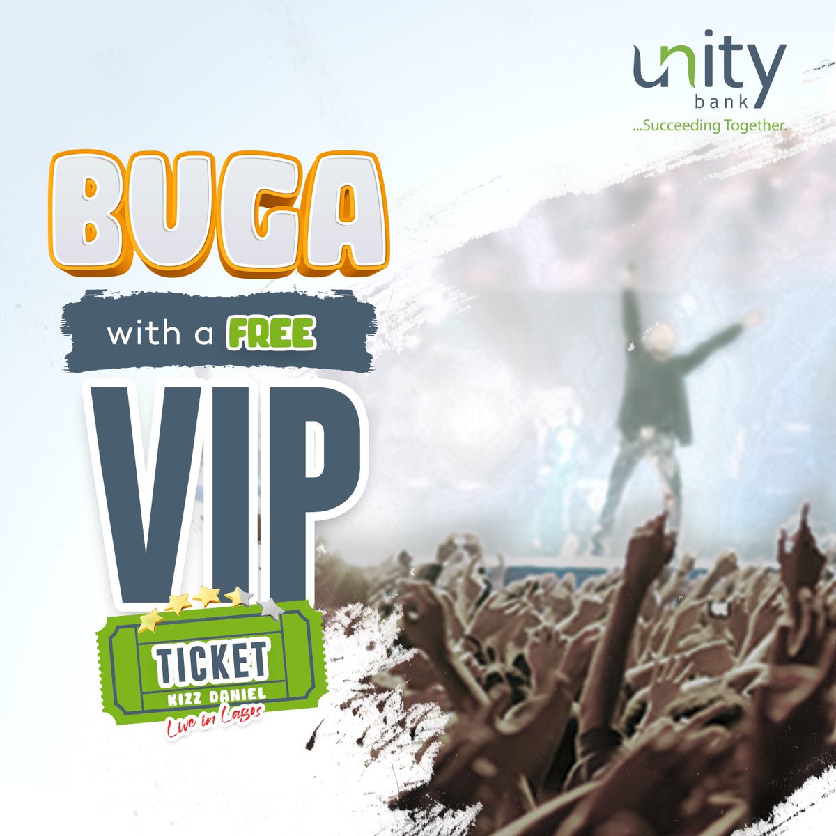 UnityBankPlc's tweet photo. Win free VIP ticket to Kizz Daniel Live in Lagos. 

To Win: 
https://t.co/1oULXw3vo1 must be following @unitybankplc
https://t.co/CG1nQRI9k5 must reside in Lagos. 
3.Retweet our pinned post.
4.Comment done on this tweet. 

T&amp;C Apply https://t.co/QG71901Exj