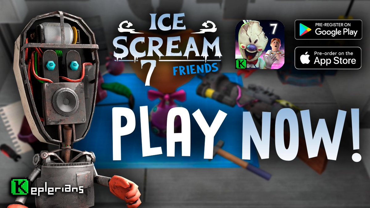 KepleriansTeam's tweet photo. The day is here! ๐ฅณ You can NOW PLAY #IceScream7! Will Lis be able to get back with her friends? J., Mike & Charlie are doing their best to help her too!
What are you waiting for? ๐ฑ Download now! ๐
๐ธ G-Play: https://t.co/1cmefIAVcJ
๐น App Store: https://t.co/UYs1I97kHL https://t.co/HObOLMkyXq