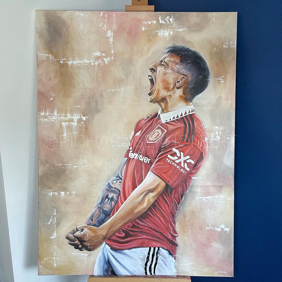 ManUtd's tweet photo. 🇦🇷 Let the #WorldCup battle commence! 🇫🇷

🎨 RichardSekhonArt [IG]
🎨 @FexelArtworks

#MUFC || #UnitedFanArt https://t.co/IoBdTuuejK