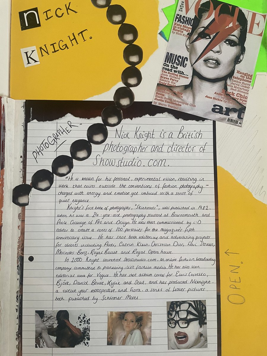 SarahElBe's tweet photo. 15 years ago I was writing about Nick Knight and @SHOWstudio breaking fashion conventions in my GCSE art sketchbook. Today, I minted my ikon-1 avatar. If this doesn’t speak to the value of Web 3.0 in transforming fashion by valuing community &amp; ownership, I don’t know what does! https://t.co/NpDgSqCgM3