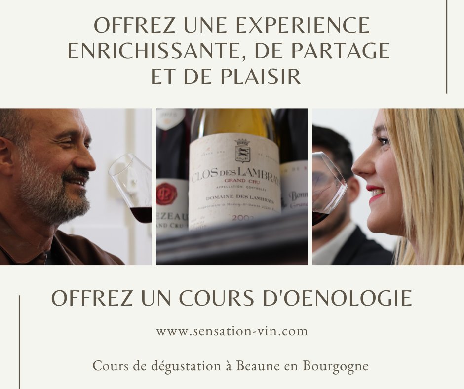sensationvin's tweet photo. Offrir un cours d’œnologie, c’est offrir une expérience enrichissante, de partage et de plaisir. Bien plus qu’une simple dégustation, un cours permet d’apprendre, de comprendre, d’exprimer son ressenti et d’affiner la perception de ses propres goûts.
https://t.co/00MFgQUNLd https://t.co/xkgtNcKDHw
