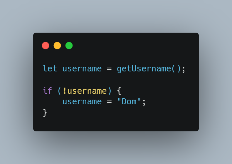 nsccsrm's tweet image. Tech Tip of the day💻: #javascript
You can use the logical OR operator (||) for defaults as opposed to using an if statement.
1) Without the OR operator
2) With the OR operator
#community #frontend #html5 #CSS #Coding