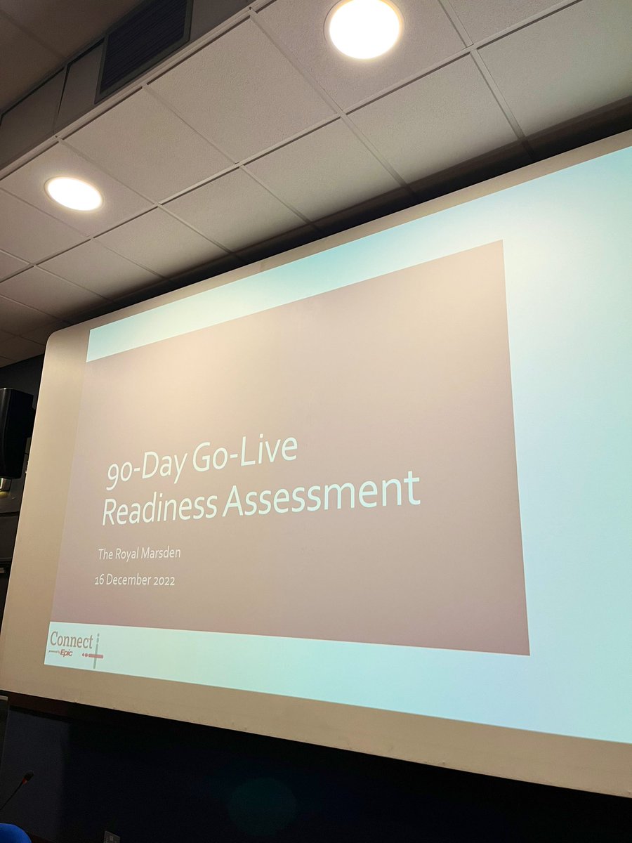 Kicking off our 90 day Go Live Readiness Assessment on this cold Friday morning ❄️ Lots of people in the room with great discussion!
