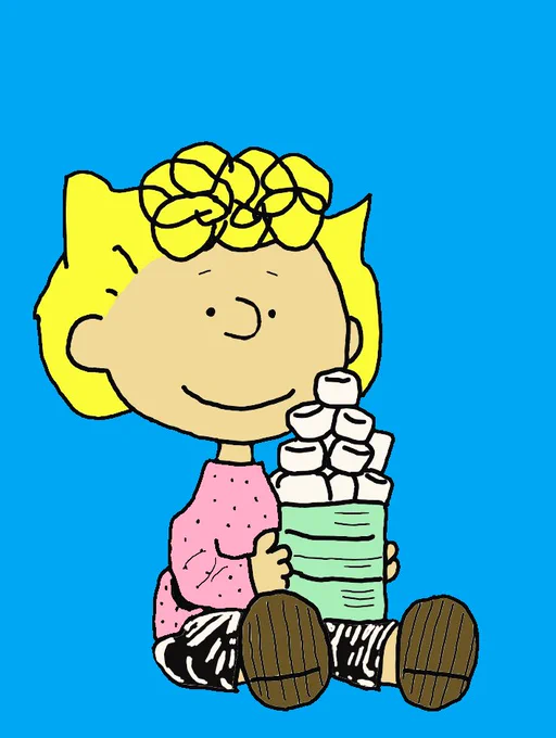 しあわせはホットチョコレートいっぱいのマシマロ #サリー #ピーナッツ #PEANUTS 