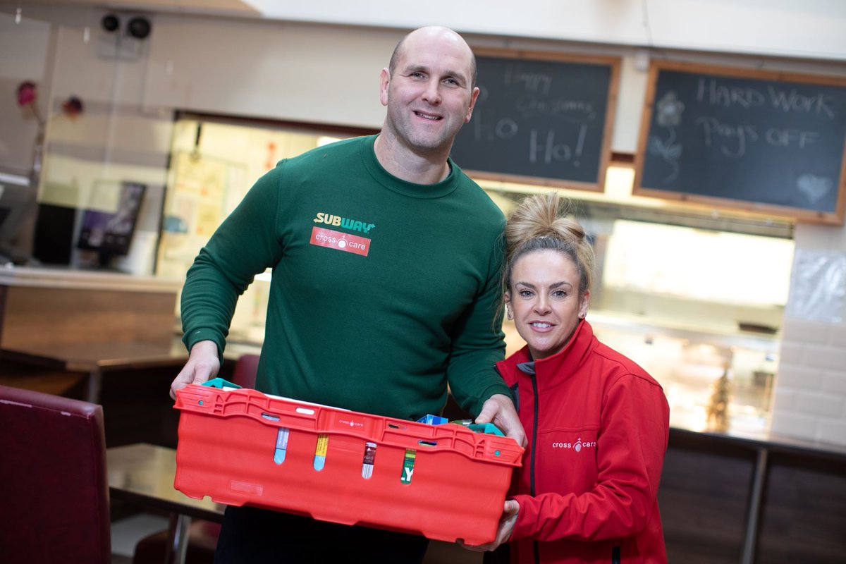 Seeing things like this has made our day better! <a href="/Rorysstories/">Rory's Stories</a> visited Crosscare’s Community Café to launch our new fundraising initiative.

From 13-24 Dec we’ll donate 0.50c from every 6-inch Sub, Wrap and Salad to <a href="/Crosscare/">Cross Care</a>. It’s great to see everyone show up for each other 🙌