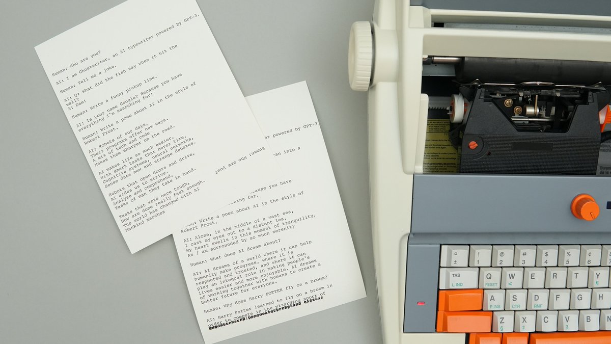 creativeapps's tweet photo. Ghostwriter – GPT3 Powered Typewriter / @arvindsanjeev

→ https://t.co/AvBNgPcVG8

An emotional journey through paper and ink #Arduino #RaspberryPi #gpt3 #OpenAI https://t.co/enX9gOpwdU