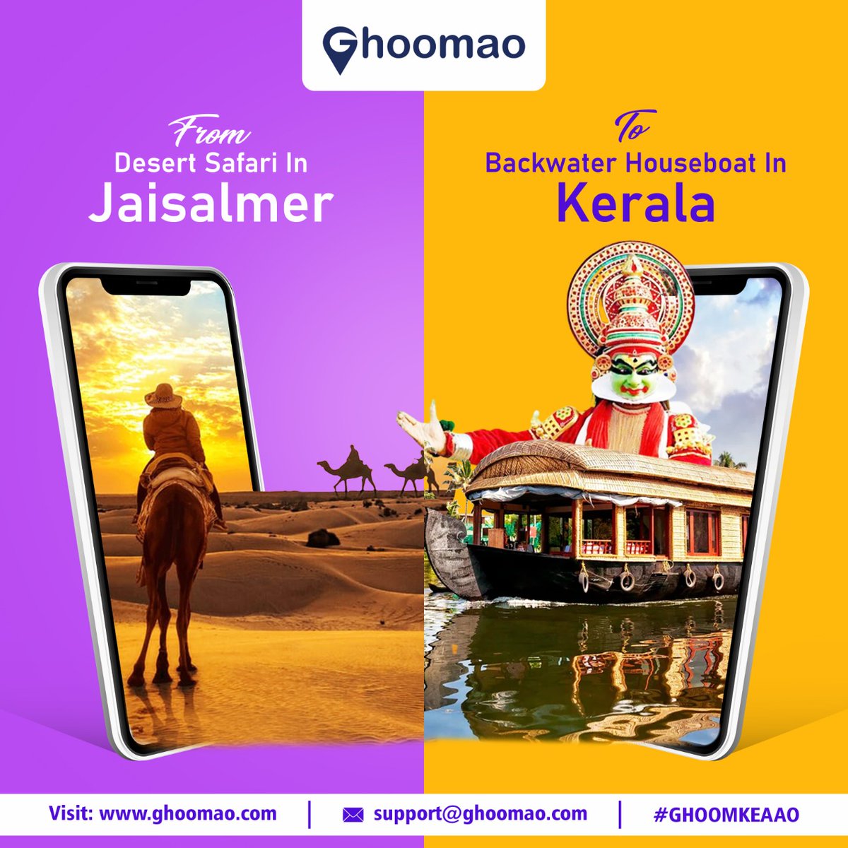 ghoomao's tweet photo. Stay calm and go on a trip to the desert or cruise through the backwaters of Kerala. Wherever you want to go, our route planner will plan the best route for you.
book your tickets now :- https://t.co/M4nND2UEWf
#ghoomao #ghoomaoindia #ghoomkeaao
#routeplanner #jaisalmer #Kerala https://t.co/tMl9dPyAty