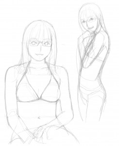 「合田さんがスケッチブックに描いたイラストに高解像度スキャンを施し、全ページをフル」|WEBアニメスタイルのイラスト