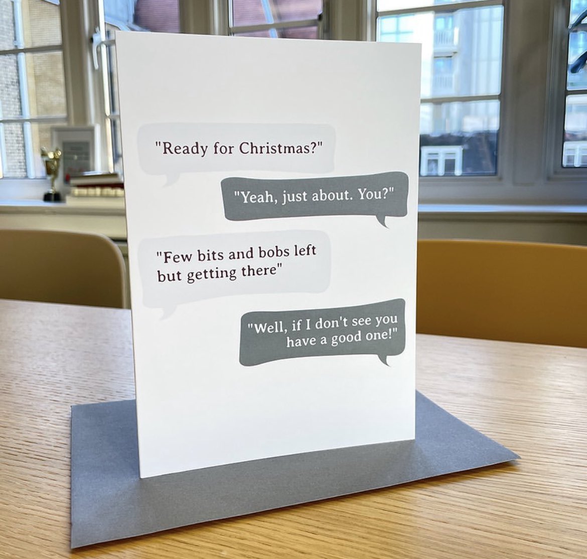 SoVeryBritish's tweet photo. The Christmas card that sums up the next week.
https://t.co/R4sbi61NYp https://t.co/hH4DAKgrAw