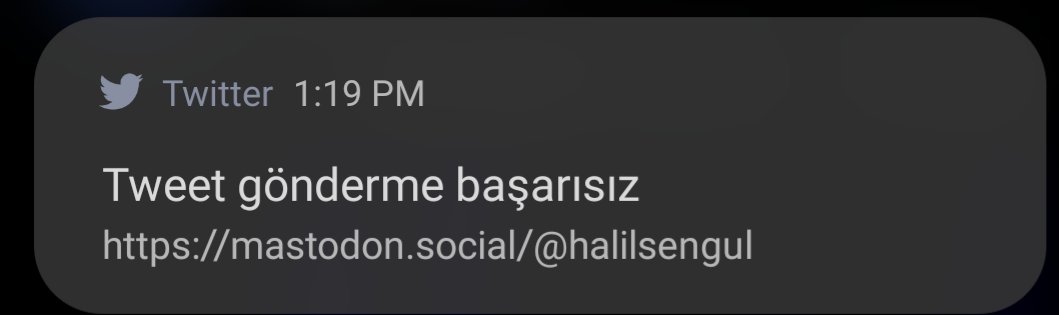 Twitter Mastodon linklerini twet olarak atmanızı engelliyor. #Twitter