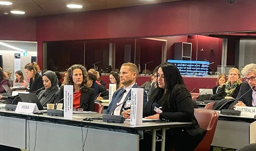 refugee_gender's tweet photo. #HCDialogue
Engaging with refugee women in global processes for healthy, inclusive and sustainable societies.
Thanks to the whole RefugeeLeadersDelegation, including Adhieu Achuil (Member of UNHCR Global Refugee Advisory Board) and Nibras Rahbe. https://t.co/UIKDFBgKiv
