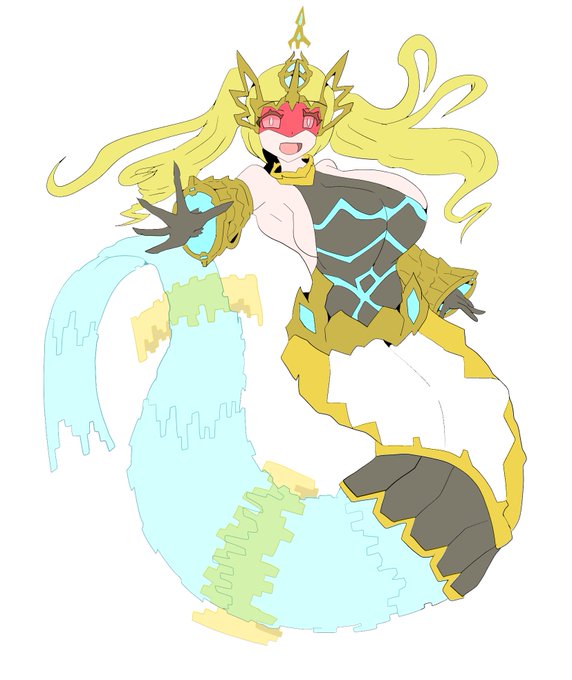 #魔物娘図鑑二次 #monstergirl 次回の動画で出す古代のドラゴンと未来のドラゴン色ラフ。え?卯年なら兎娘編じゃないのかって?うるせー!うるせー! 