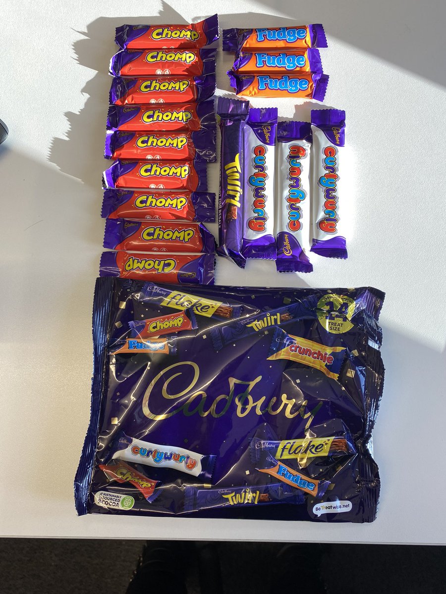 LittleMissMeems's tweet photo. @CadburyUK What happened to my Flakes and Crunchies?!? Flakes are the best ones!! 😊 https://t.co/mkDoLlLA2p