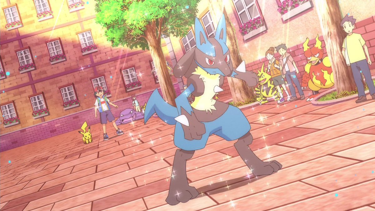 pokexperto's tweet photo. Lucario sigue viajando con Ash, parece. Buena elección 😏 https://t.co/AVL9RpND8g