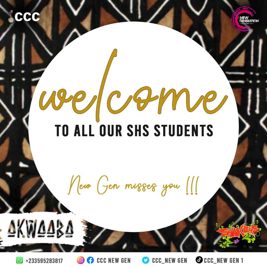 ccc_newgen's tweet photo. Welcome back from school Shakers 🤗🤗🤗🥰
We thank God for seeing through the semester 🙏
We know it wasn't easy 😪😂 and we can't wait to hear all about it 😉
#cccnewgen https://t.co/38u6r2fZwM