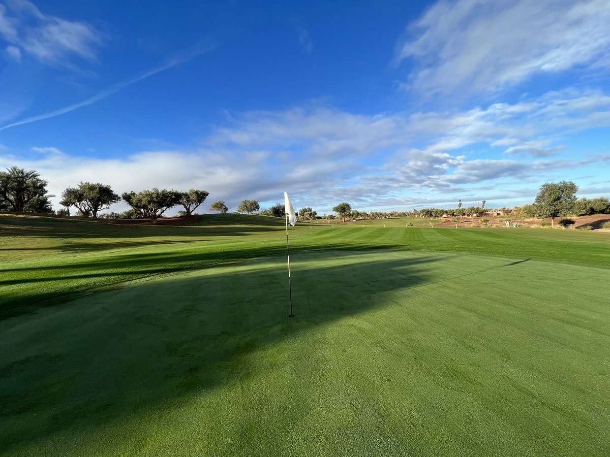 Magic weather ☘️🌞🍂bright sun after a nice rain 🌵🌦⛳️
#golfcourses 
#Recycledwater 
#FairmontRoyalPalmMarrakech