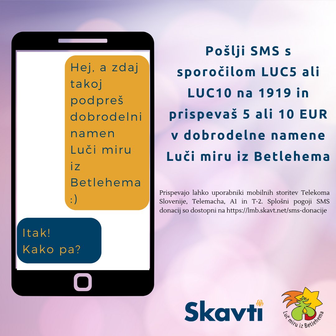 Dobrodelni nameni 2022:
- pomoč družinam v stiski,
- podpora misijonu v Liberiji,
- sklad sv. Lucije
lmb.skavt.net/dobrodelni-nam…