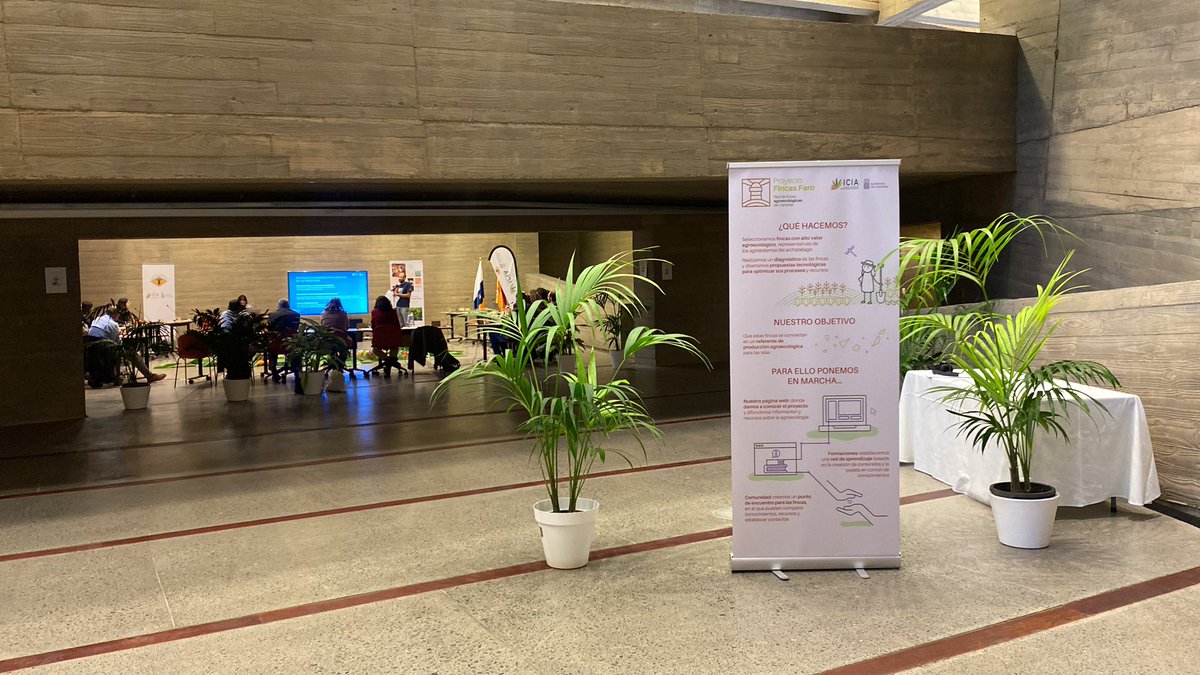 Icia_GobCan's tweet photo. Hoy en el #JAO está teniendo lugar la presentación de #FINCASFARO, un proyecto del #ICIA para acercar, promover y difundir la labor de las fincas #Agroecologicas Canarias 🇮🇨🌿 https://t.co/sBIhp80PTC