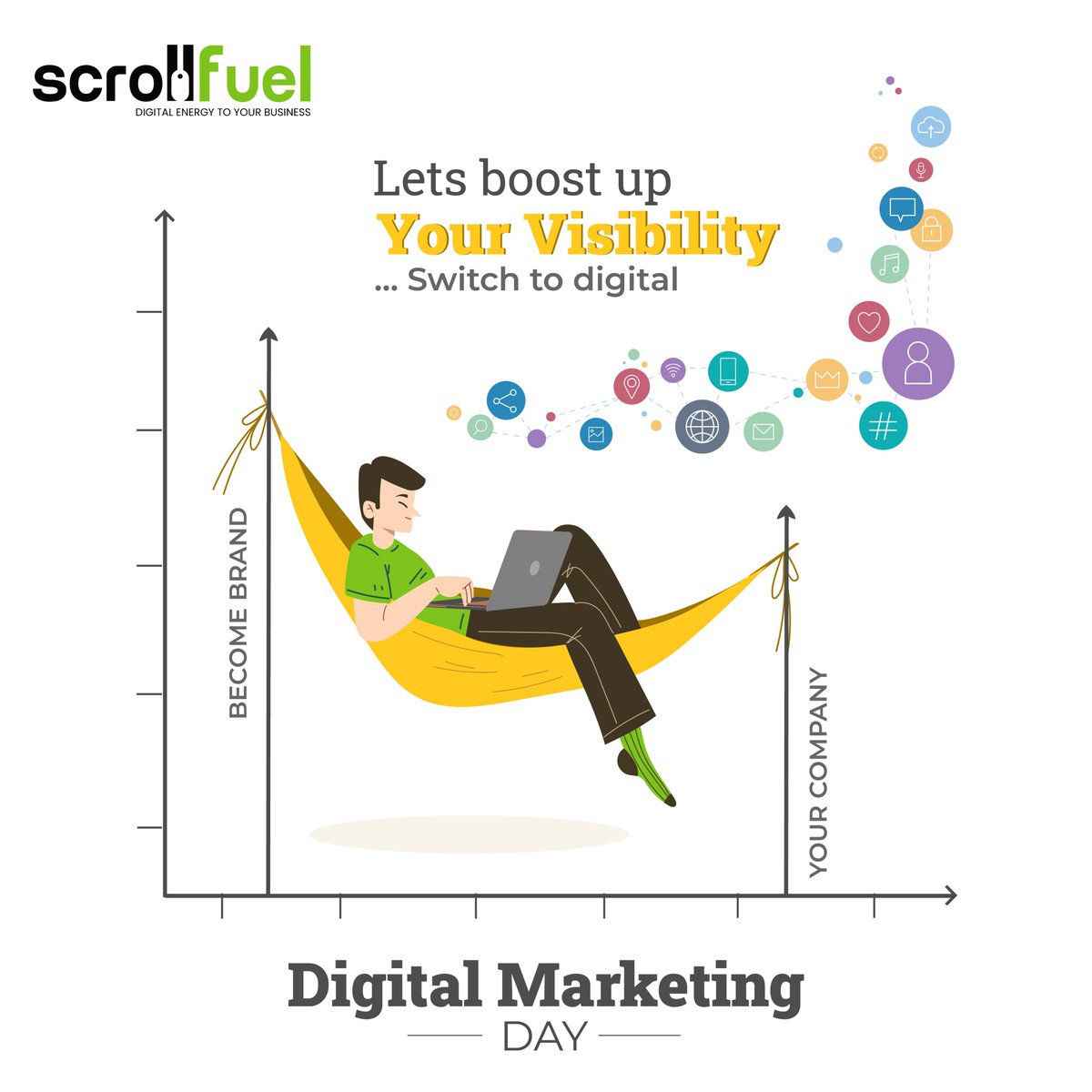 scrollfuel's tweet photo. Let's boost your business...Switch to DIGITAL
Digital Marketing Day
.
.
#digitalmarketingday #scrollfuel #nagpur https://t.co/PM6c4c6C60