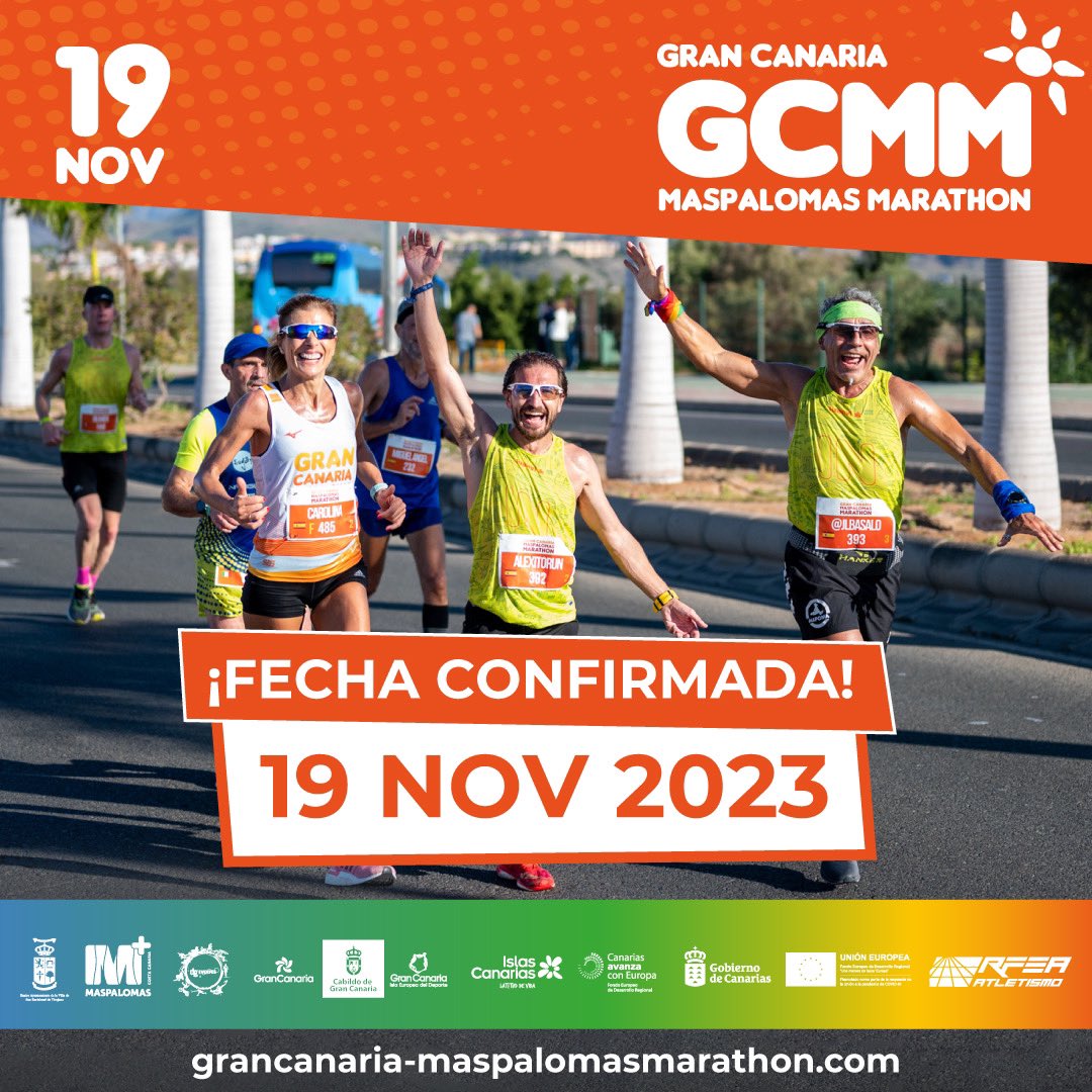 GCMMarathon's tweet photo. It's Friday? It's Friday? Yeeeeees! 🎉
Feelin' it, feelin' it, feelin' it 🏃🏻♂️🏃🏻♀️🏃🏻👩🏻🦽👨🏾🦽
𝟭𝟵 𝙙𝙚 𝙣𝙤𝙫𝙞𝙚𝙢𝙗𝙧𝙚 𝙙𝙚 𝟮𝟬𝟮𝟯 😍
#grancanaria #muchoporvivir #grandestino #visitgrancanaria #gcmmarathon #thejoyofrunning #gcislaeuropeadeldeporte #gceuropeansportisland https://t.co/m5NGVH2KkK