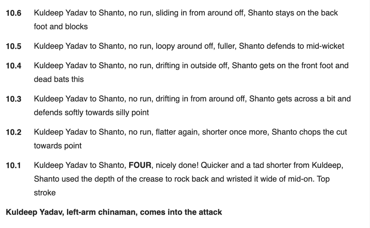 globaldesi__'s tweet photo. .@cricbuzz @bhogleharsha, shall we say "Kuldeep Yadav, left arm orthodox, comes into the attack" ? https://t.co/aS9NvNnlf5