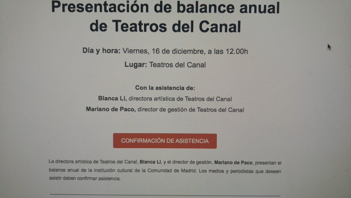 Esto es ahora. Blanca Li, por fin, responderá preguntas de la prensa