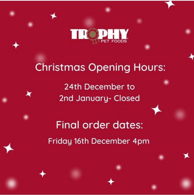 The last orders for Christmas is today at 4pm Please be aware that order processing &amp; delivery times for online orders are taking longer than normal this is due to weather conditions in some areas of the UK We thank you for your continued patience &amp; wish you all a Merry Christmas