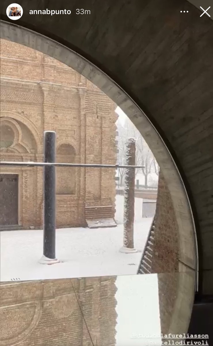 rivolicast's tweet photo. Si dice neve e neve sia !!!
#ilmuseocomelovedetevoi grazie ad @annabenazzoli per averci regalato questa immagine dall’ interno dell’ opera di @olafureliasson  “ Your circumspection disclosed”#primaneve #nevica @ https://t.co/paqwxJeEVh