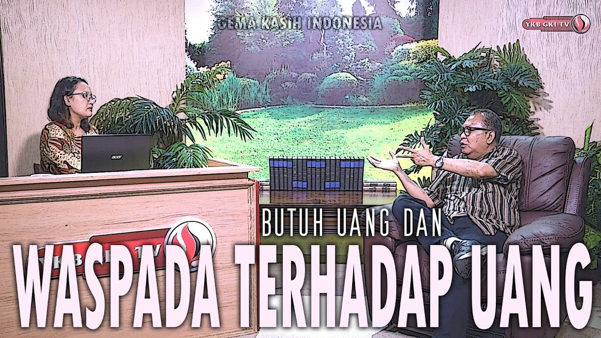 #GemakKasihIndonesia eps. 382: "#Uang dan #Spiritualitas", 
Bersama Pdt. Dr. Albertus Patty kita akan menelisik apa dan mengapa dalam soal uang ini kita membutuhkan spiritualitas. 
Malam ini,16 Desember 2022, Pukul 20.00 WIB. 
Di kanal YouTube YKB GKI TV youtu.be/JKIIud7TdvE