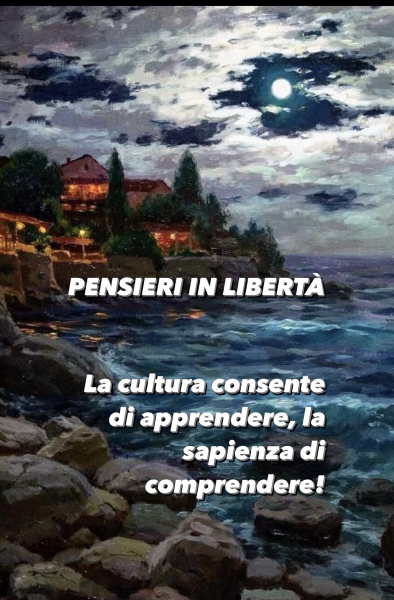 OlivieroBianchi's tweet photo. PENSIERI IN LIBERTÀ
#Pensieriinlibertà #autorebianchi #cultura #sapienza #apprendere #comprendere https://t.co/HLsD4HyAM6