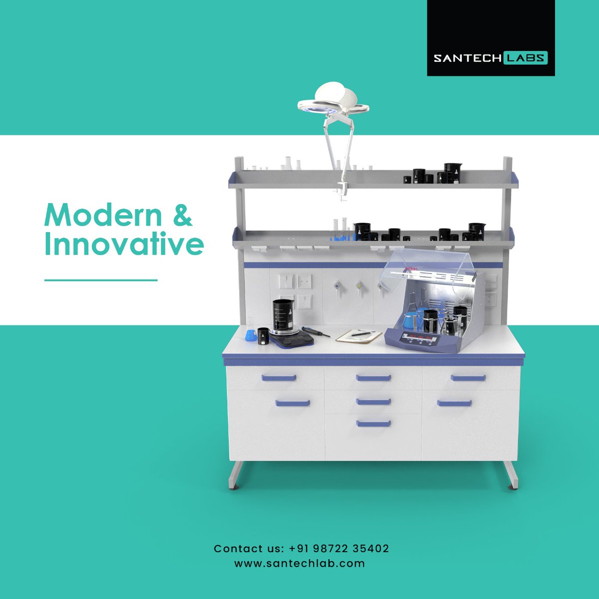 santechlabs's tweet image. #SantechLab specialises in designing #modular research and testing #laboratories for various industries. We create science #labs and tables that are secure, and long-lasting.

santechlab.com

#labdesign #labsetup #furniturelab #safeandcleanlab #labfittings #santechlabs
