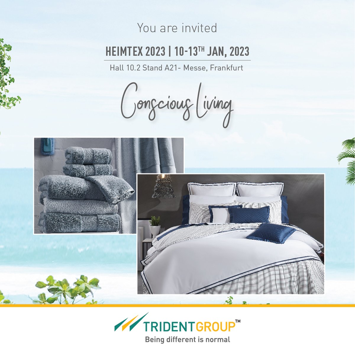 TridentGroupGLB's tweet photo. Trident Group invites you to explore its latest collection of products featuring at #Heimtex 2023 (#Messe, #Frankfurt) from 10th - 13th Jan, 2023.
Head on to the link now: https://t.co/FavjKlNeOK
#heimtextilfrankfurt #messefrankfurt #textiledesign https://t.co/pT7BXQauAv