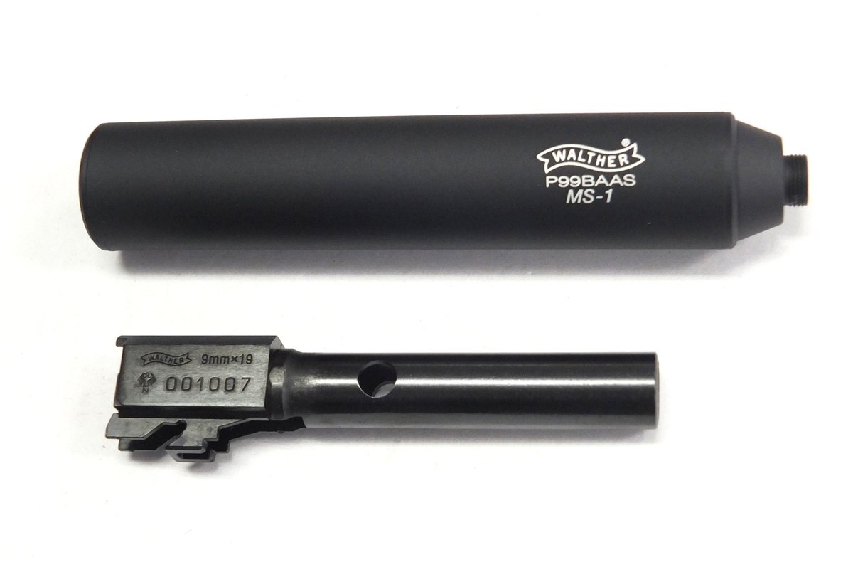 tenryugs's tweet photo. #KSC モデルガン #M93R2nd(HW)
#マルゼン #ワルサー #P99BLK用 メタルアウターバレル/ #サイレンサーセット 入荷致しました。 https://t.co/sI0wrwTjfP