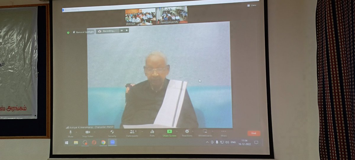 PMIST2's tweet photo. 21 ஆவது தமிழ் இணைய மாநாட்டில் Periyar Maniammai Institute Of Science & Technology வேந்தர் ஆசிரியர் கி வீரமணி அவர்கள் தந்தை பெரியாரும் தமிழ் எழுத்து சீர்திருத்தமும் என்ற தலைப்பில் உரையாற்றுகிறார்
#21sttamilconference #tamilinternetconference
#pmu #pmist https://t.co/qwRBoIra7j