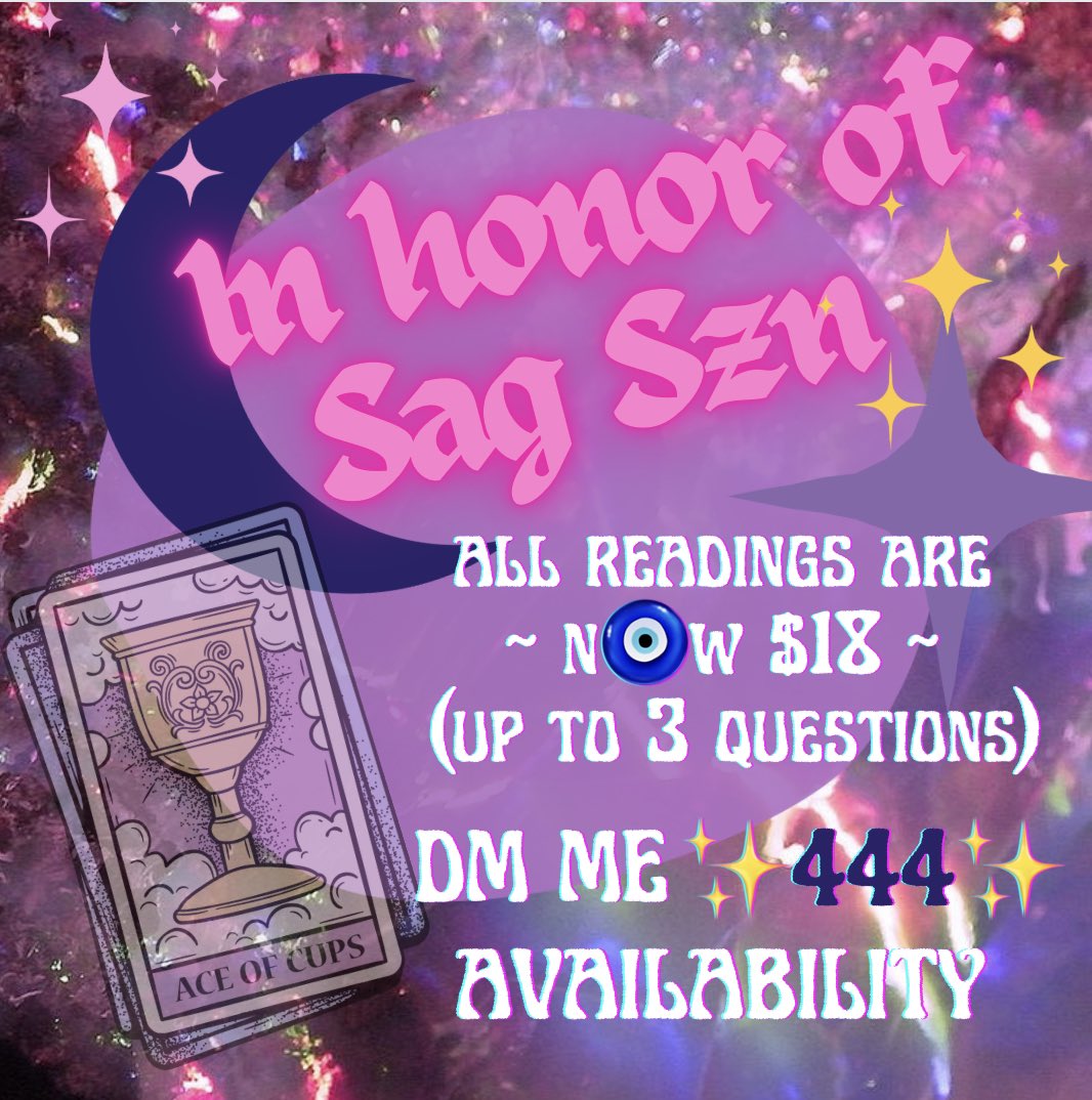 glam_ethyst's tweet photo. @sydneyraelove 🦋🧿 Hello beautiful humans!!! I’m a tarot reader &amp; in honor of Sag season my readings are on sale for $18!! I also make spiritual jewelry and spiritual, self care, &amp; holistic content on ig: @glam.ethyst!! 🧿🦋 https://t.co/dczwOQi36W