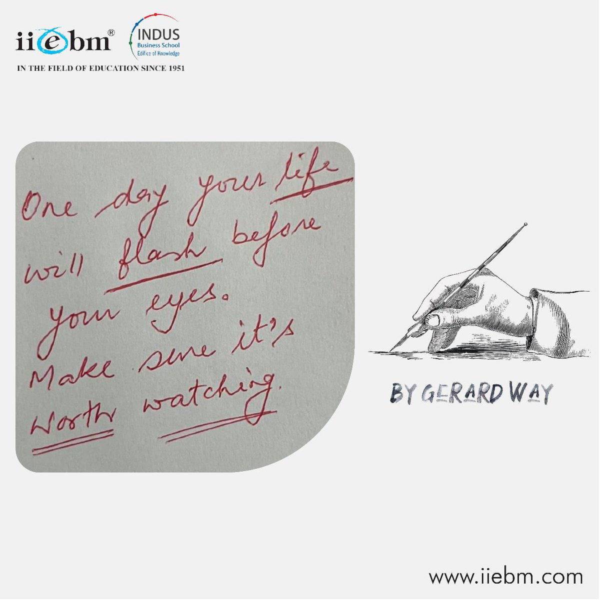 Jaisingh_IIEBM's tweet photo. Let Knowledge Prevail !
.
.
. 
. 
#Students #StartLearning #IIEBM  #IndusBusinessSchool #LetKnowledgePrevail #motivationalquotes #quotes #leaders #motivation #thoughtfortheday #inspiration @IndusBizSchool https://t.co/kxxvHv49IM
