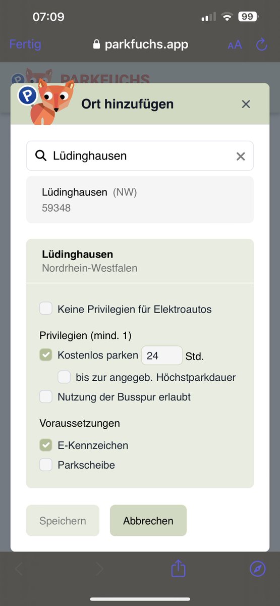 baeumer's tweet photo. @parkfuchs_app Warum kann ich den Eintrag nicht speichern? https://t.co/PwQT4hDtDc
