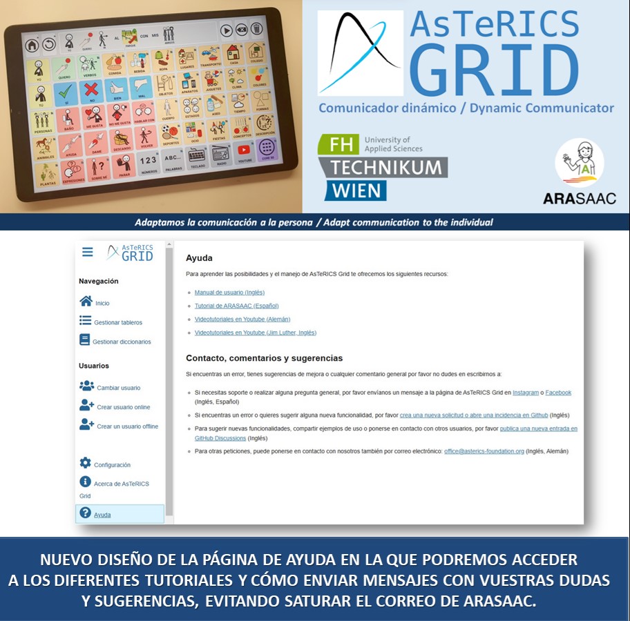 💻📲"NUEVA ACTUALIZACIÓN del comunicador dinámico AsTeRICS Grid con pictogramas de ARASAAC, con la TRADUCCIÓN AL GALLEGO del comunicador Global Core de ARASAAC" 
✅grid.asterics.eu
✅aulaabierta.arasaac.org/asterics-grid_…
✅instagram.com/asterics_grid/
✅facebook.com/asterics.grid.…