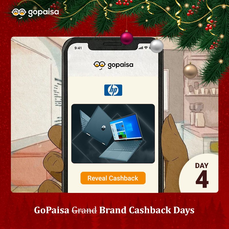 GoPaisaCom's tweet photo. It's Day 4 of Gopaisa Brand Cashback Days - don't miss out on this great opportunity! Head to Gopaisa and get the highest cashback on HP Laptops - just click the link in the bio!
#GoPaisa #cashback #cashbackfriday #Deals #discounts #laptops #shopping #shoppingonline #Coupon https://t.co/KMQpfoeDa8