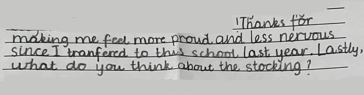 An EALD student in my class wrote a letter to me &amp; this part brought me to tears! She has come a long way &amp; every year I am proud of the accomplishments that these amazing little beings make. ❤️
<a href="/FairWestPS/">Fairfield West PS</a> <a href="/Genelle029/">Genelle Petruszenko</a> <a href="/nessinmalawi/">Vanessa MAH CHUT</a> 
#excellentvocab #eald #teaching #love