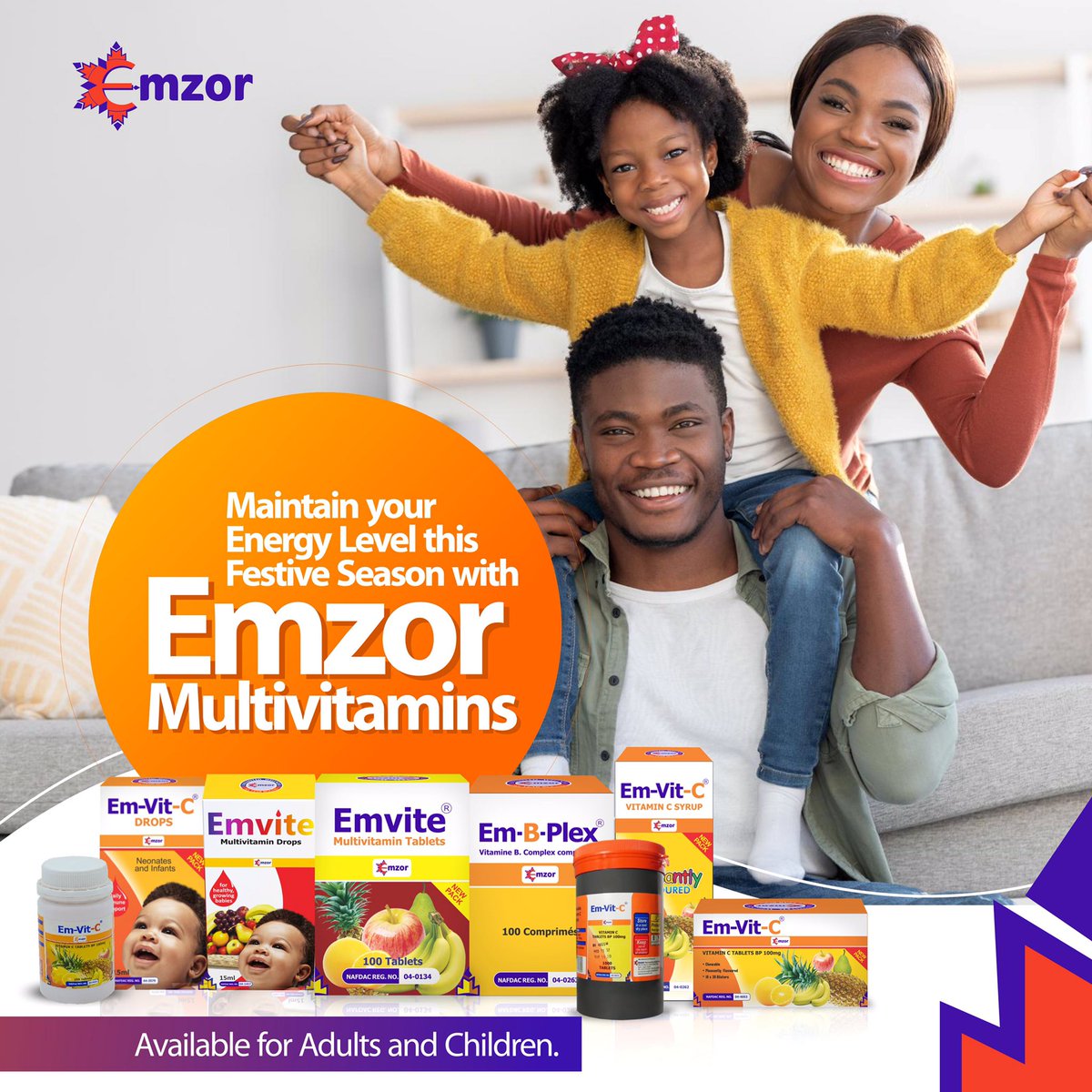 Want to stay energetic and fired up all through this season? 
Then get Emzor’s multivitamins.
It’s also a great way to boost your immune system and to protect your #wellness.
Aavailable in pharmacies &amp; retail stores nationwide.

#tgif #emzor #unlimitedwellness #friday