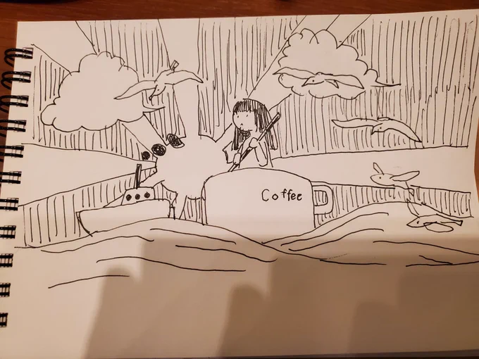 カフェ落書き4 