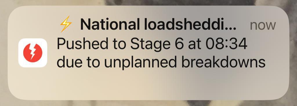 BREAKING NEWS… <a href="/Eskom_SA/">Eskom Hld SOC Ltd</a> harnessing AI to categorise planned vs unplanned breakdowns …a global first! 

Source: <a href="/EskomSePush/">EskomSePush (ESP)</a>